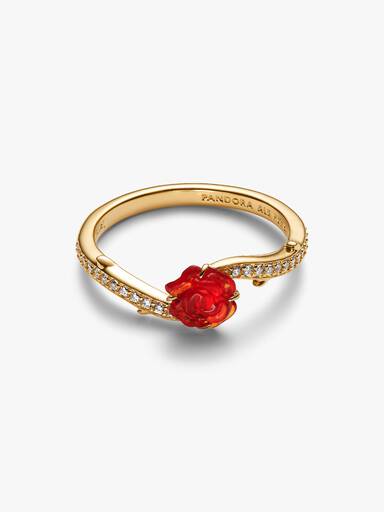 Disney Skjønnheten og Udyret Fortryllet Rose Ring