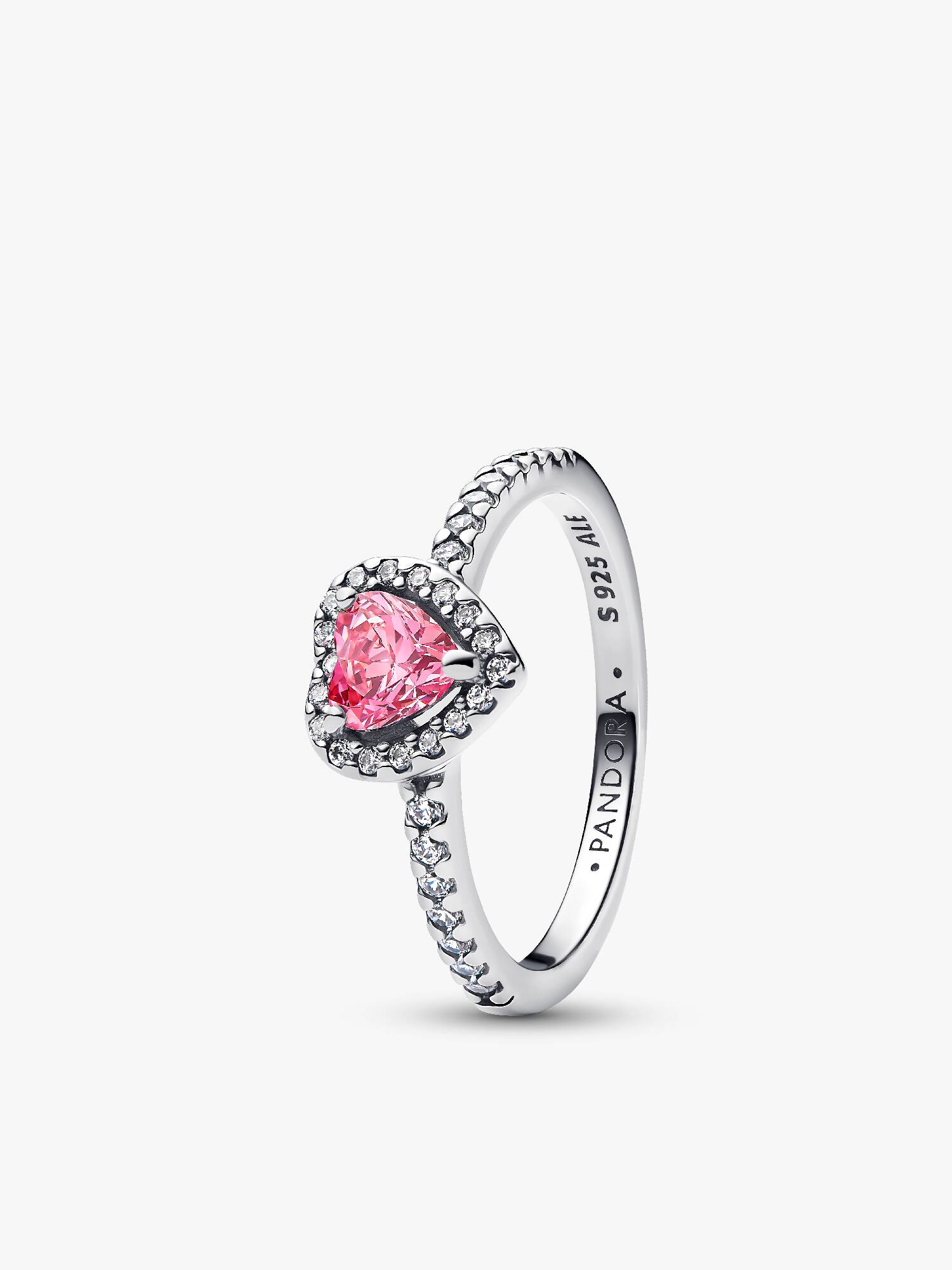 Hevet Pink Hjerte Ring