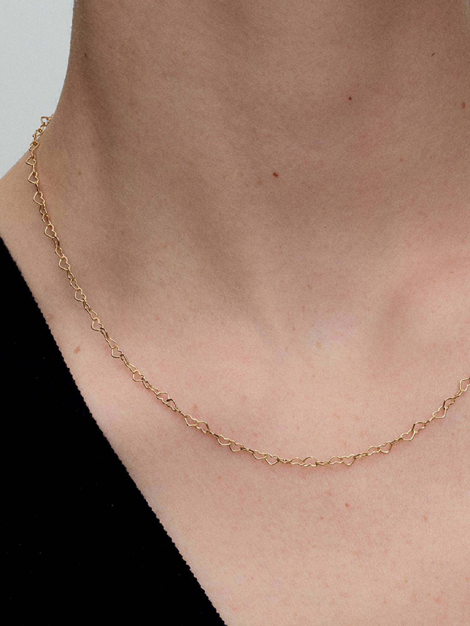 Koblede Hjerter Collier Halskjede