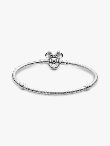 Disney Pandora Moments Pavé Minni Mus Klemme Slangekjedearmbånd