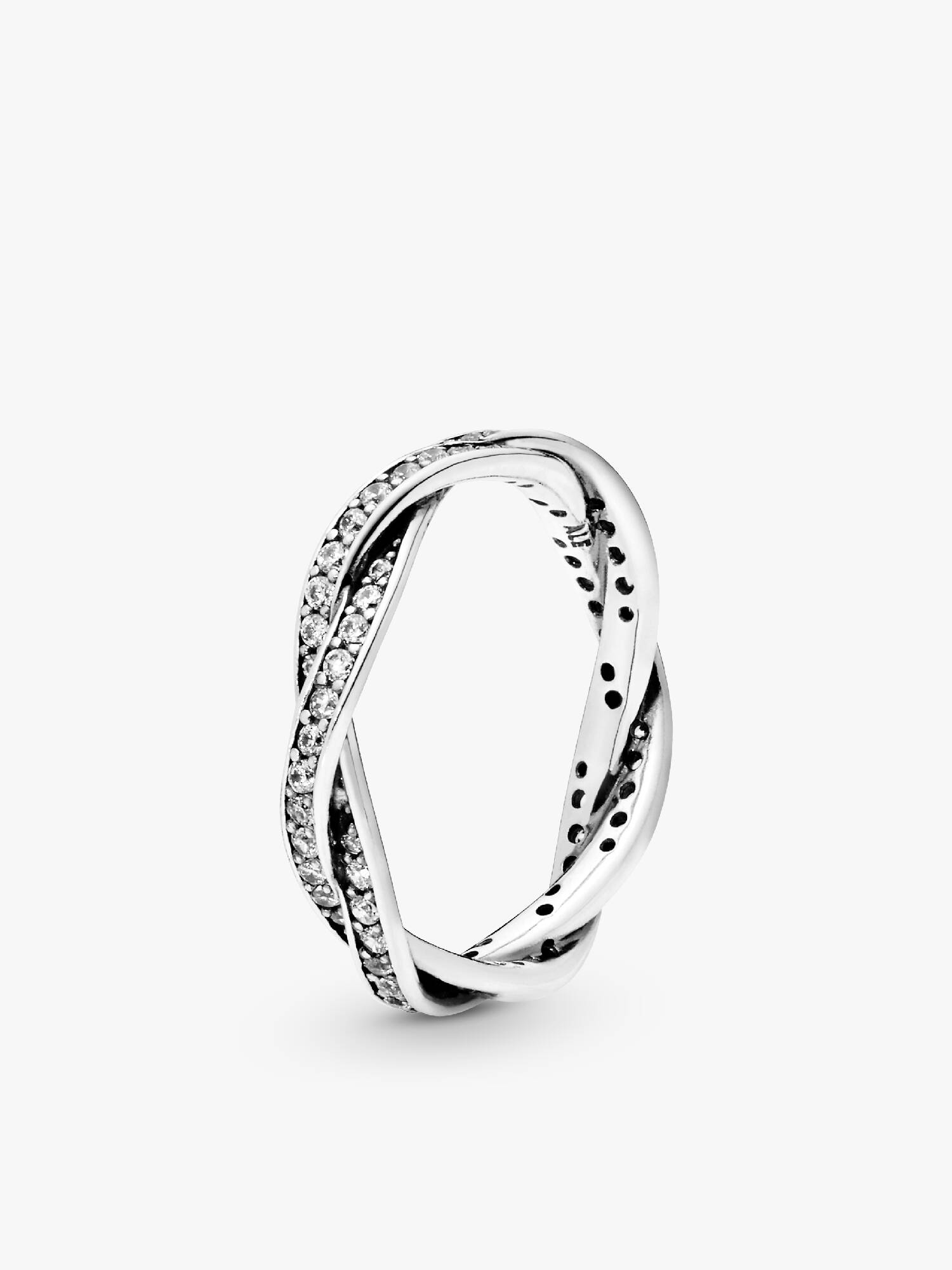 Funklende Vridde Linjer Ring