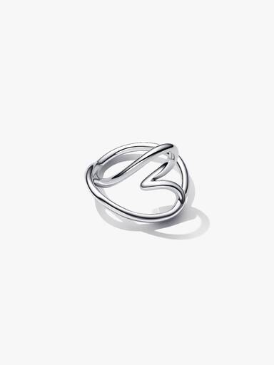 Organisk Formet Hjerte Ring