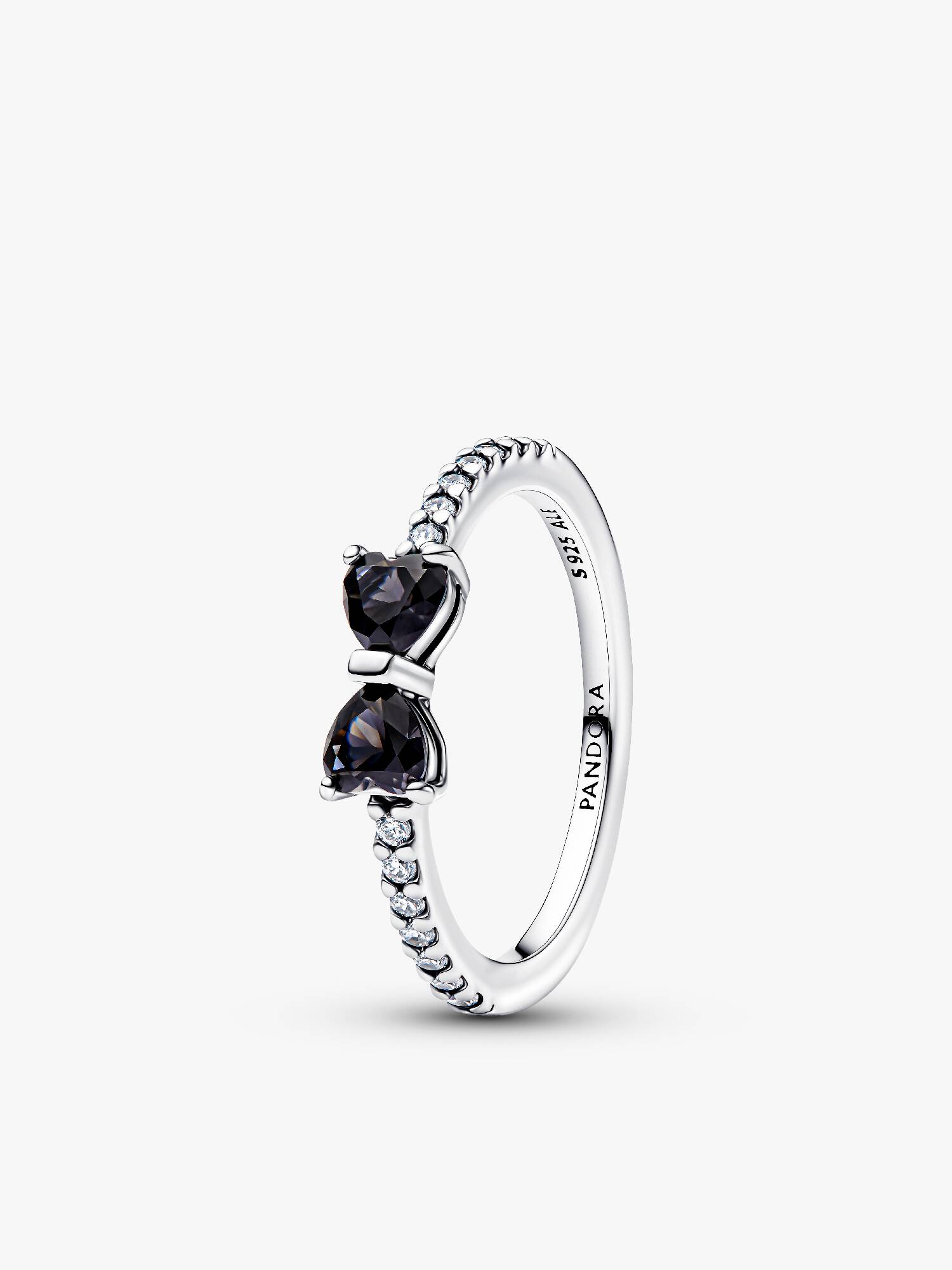 Funklende Svart Sløyfe Ring