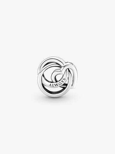 Familie For Alltid Omkranset Hjerte Charm