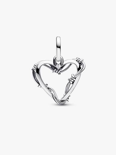Trådhjerte Medaljong Charm