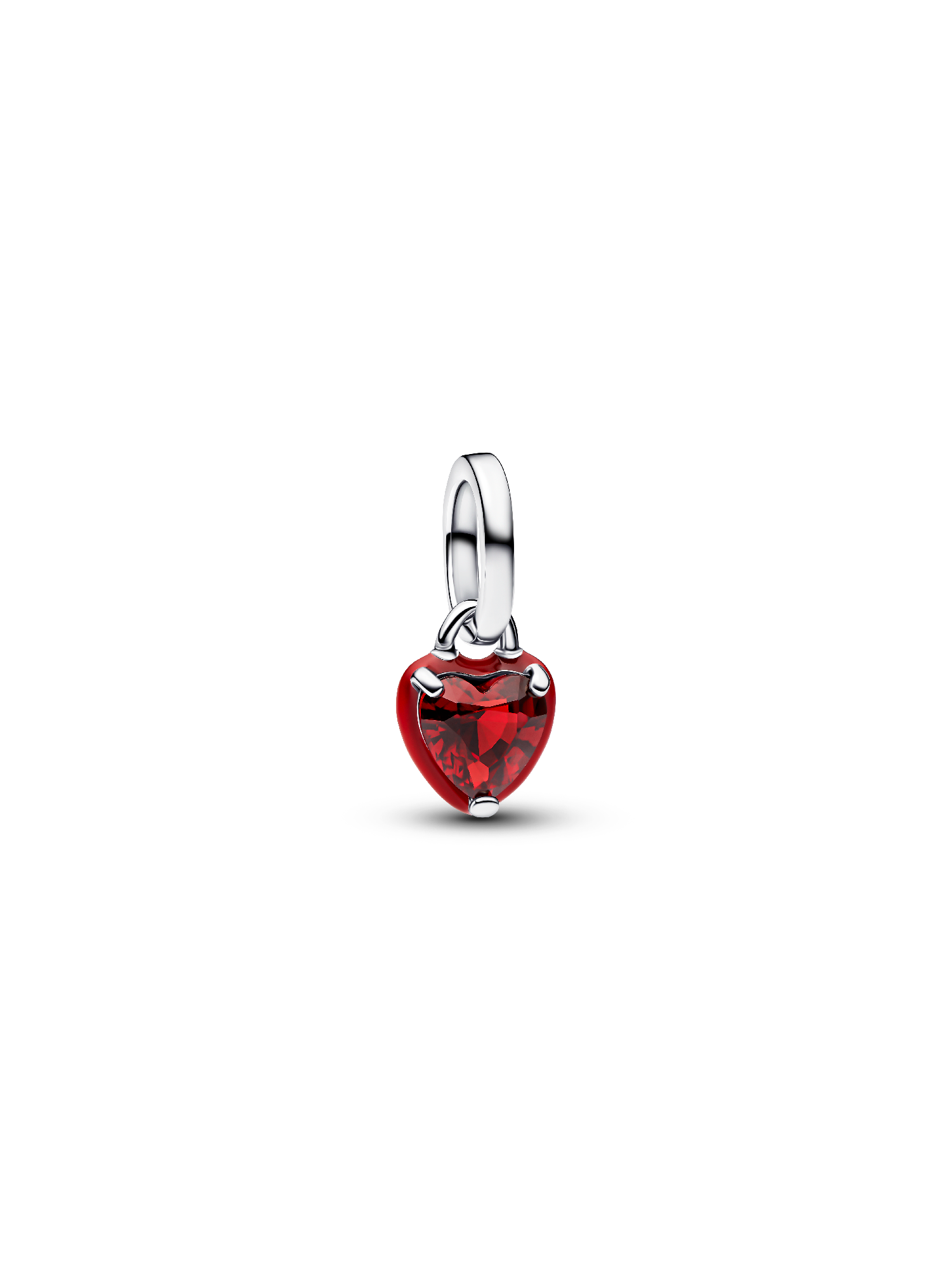 Mini Hengende Charm med Rødt Chakra Hjerte