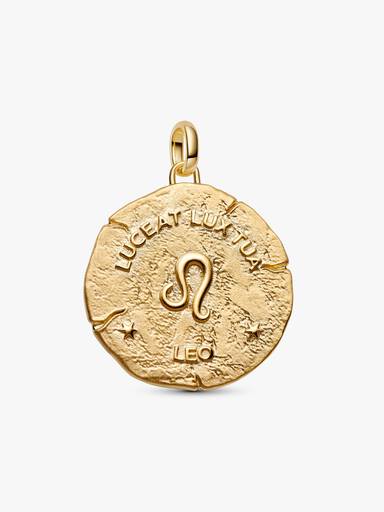 Stjernetegnet Løven Oversized Medaljong Charm