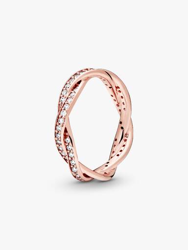 Funklende Vridde Linjer Ring
