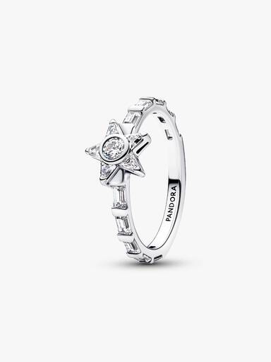 Funklende Stella Baguette Ring