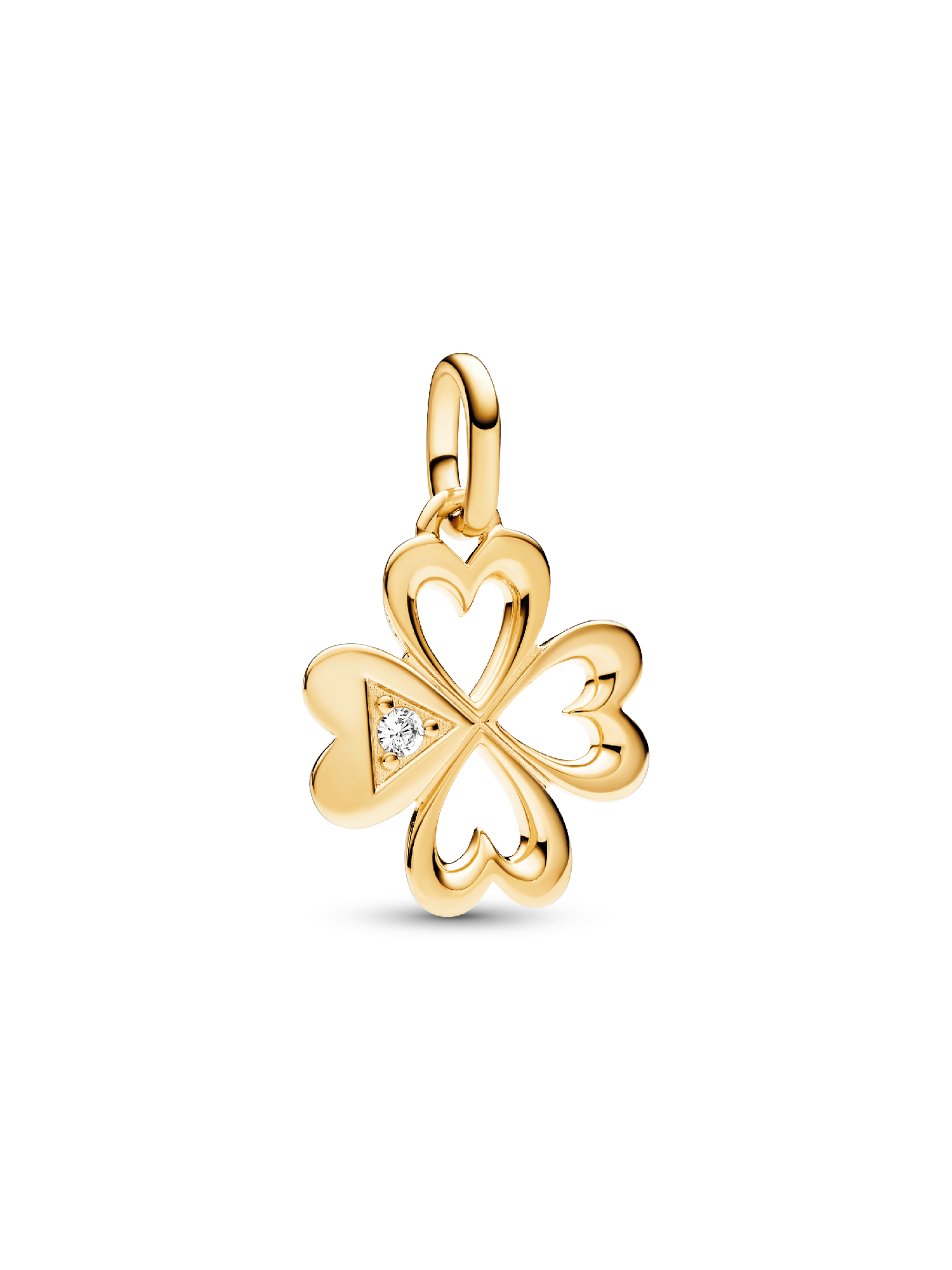 Pandora ME Hjerte Firkløver Flat Charm