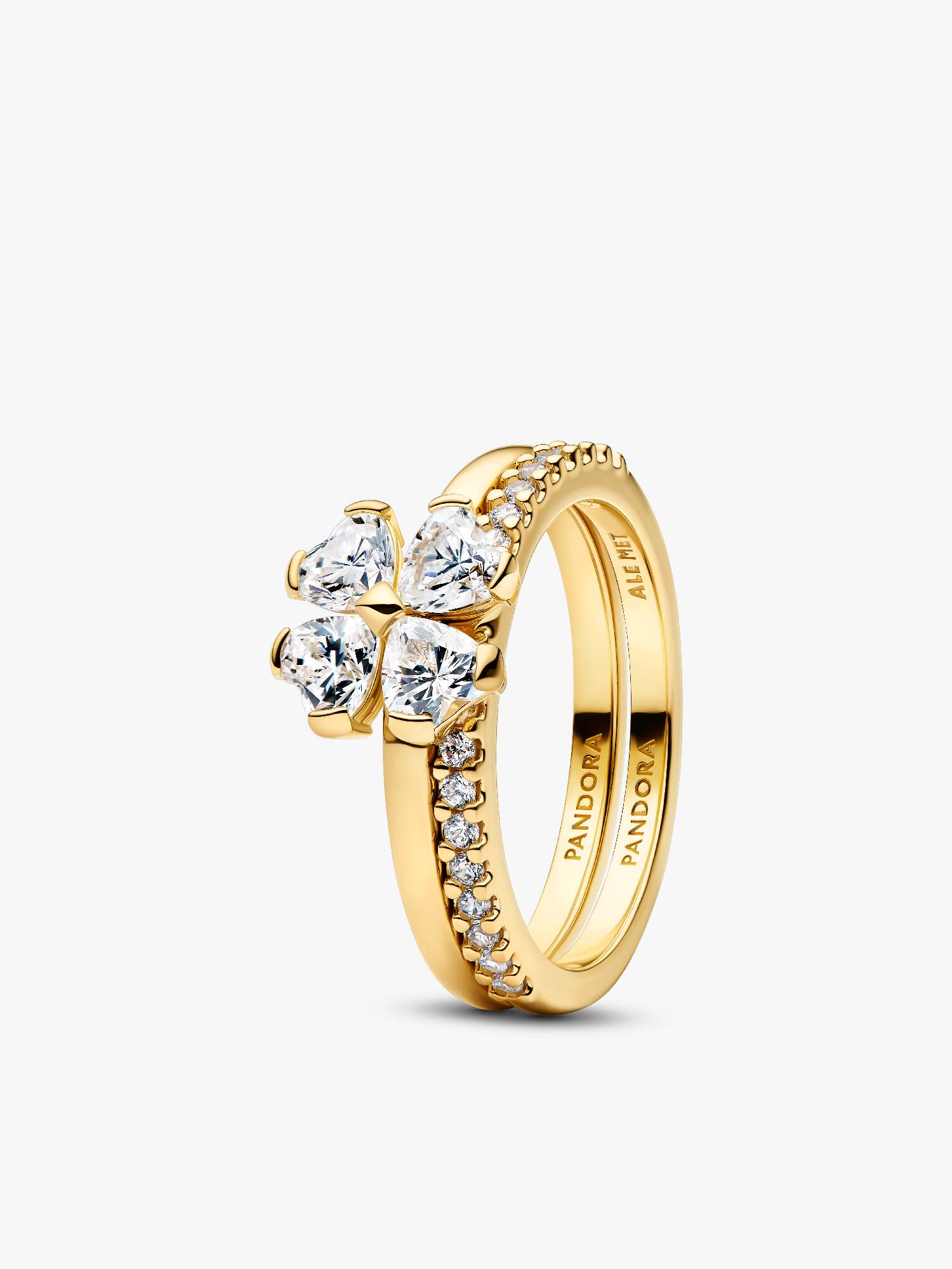 Funklende Kløver Delbar Ring