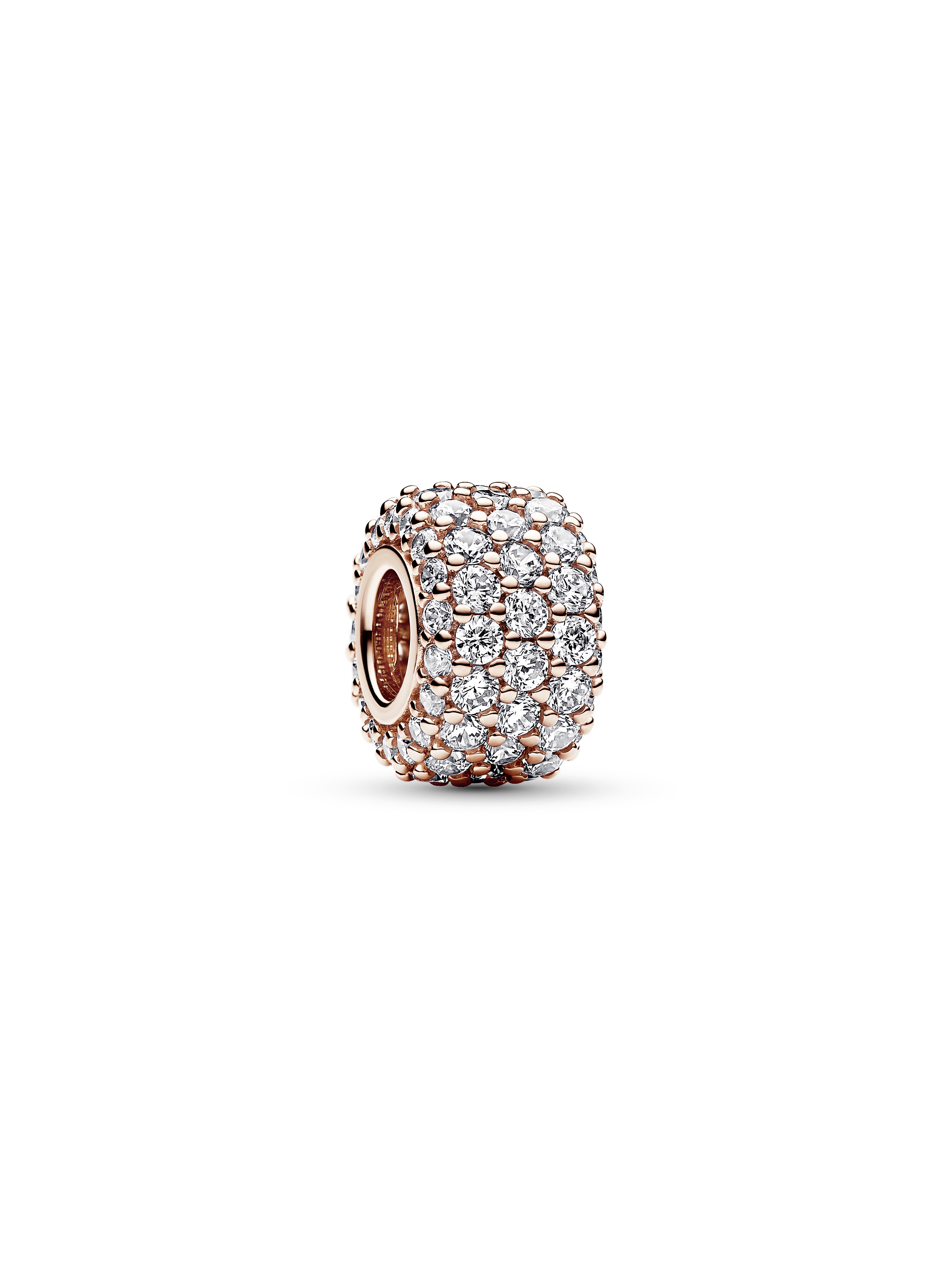 Funklende Trippel Rad Pavé Charm