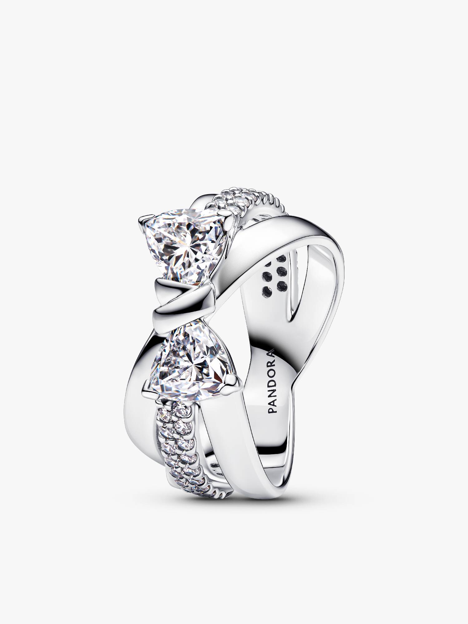 Funklende Sløyfe Crossover Ring