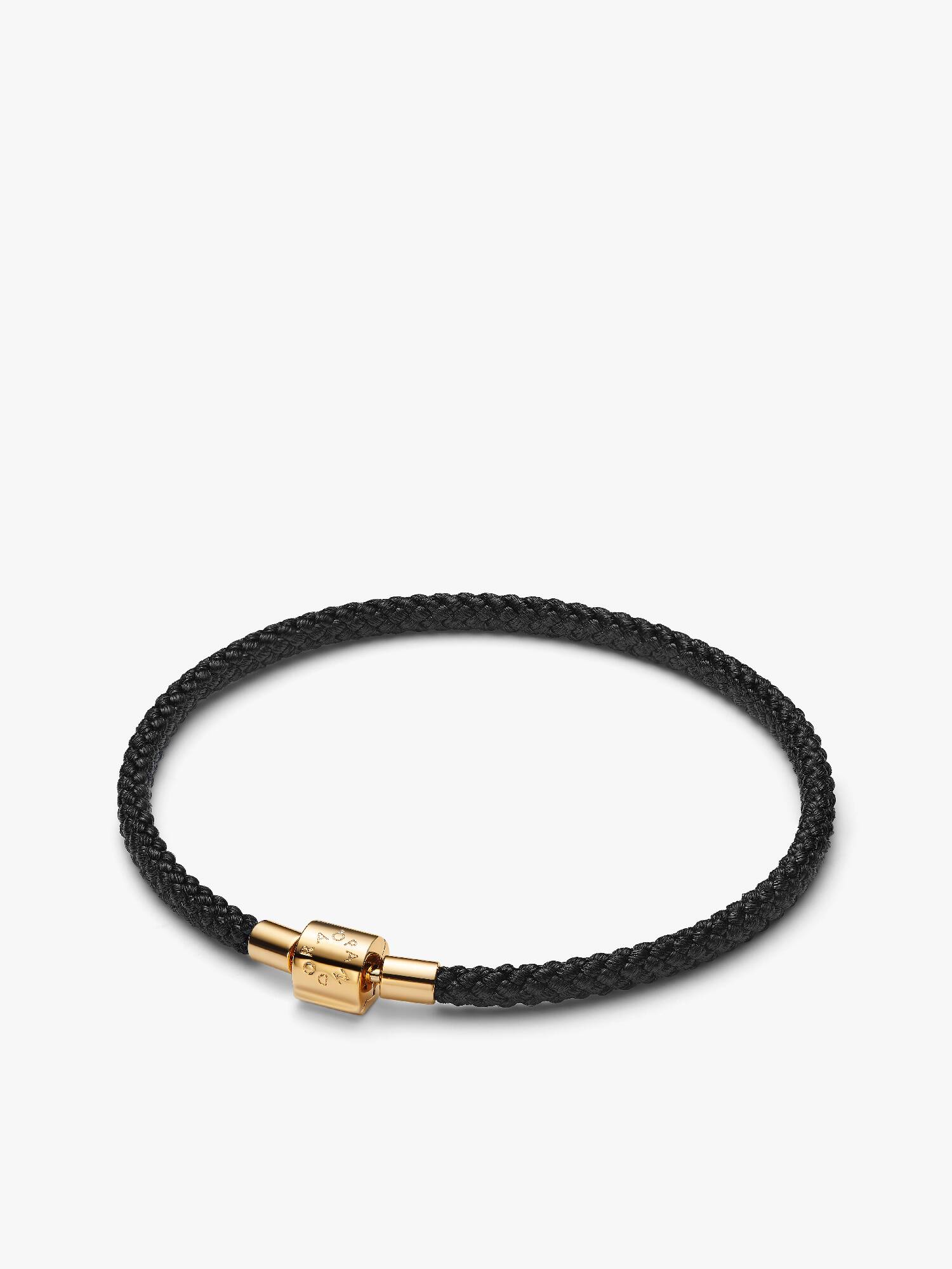 Armbånd med Blank Svart Snor