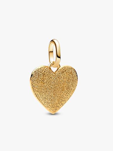 Inngraverbar Hjerteformet Medaljong Charm