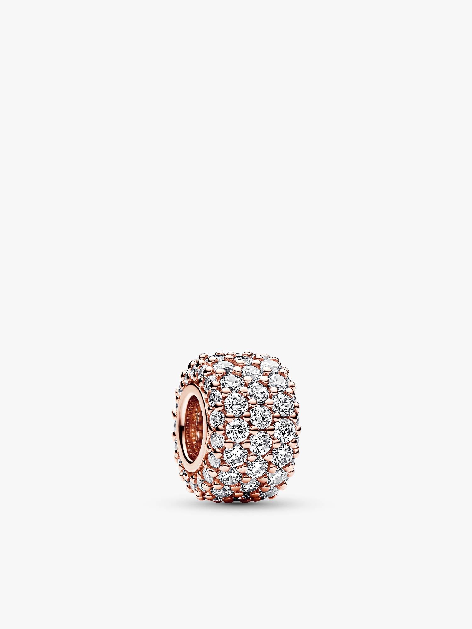 Funklende Trippel Rad Pavé Charm
