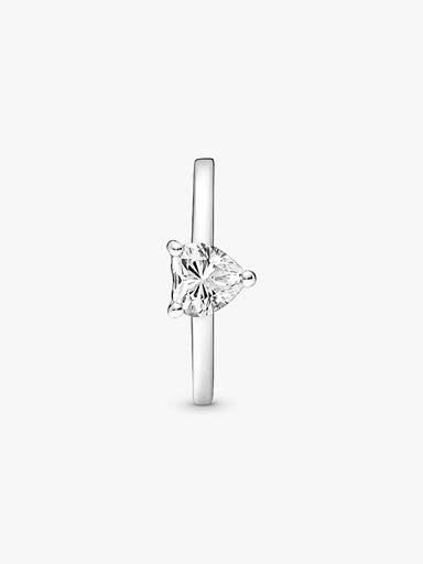 Funklende Hjerte Solitaire Ring
