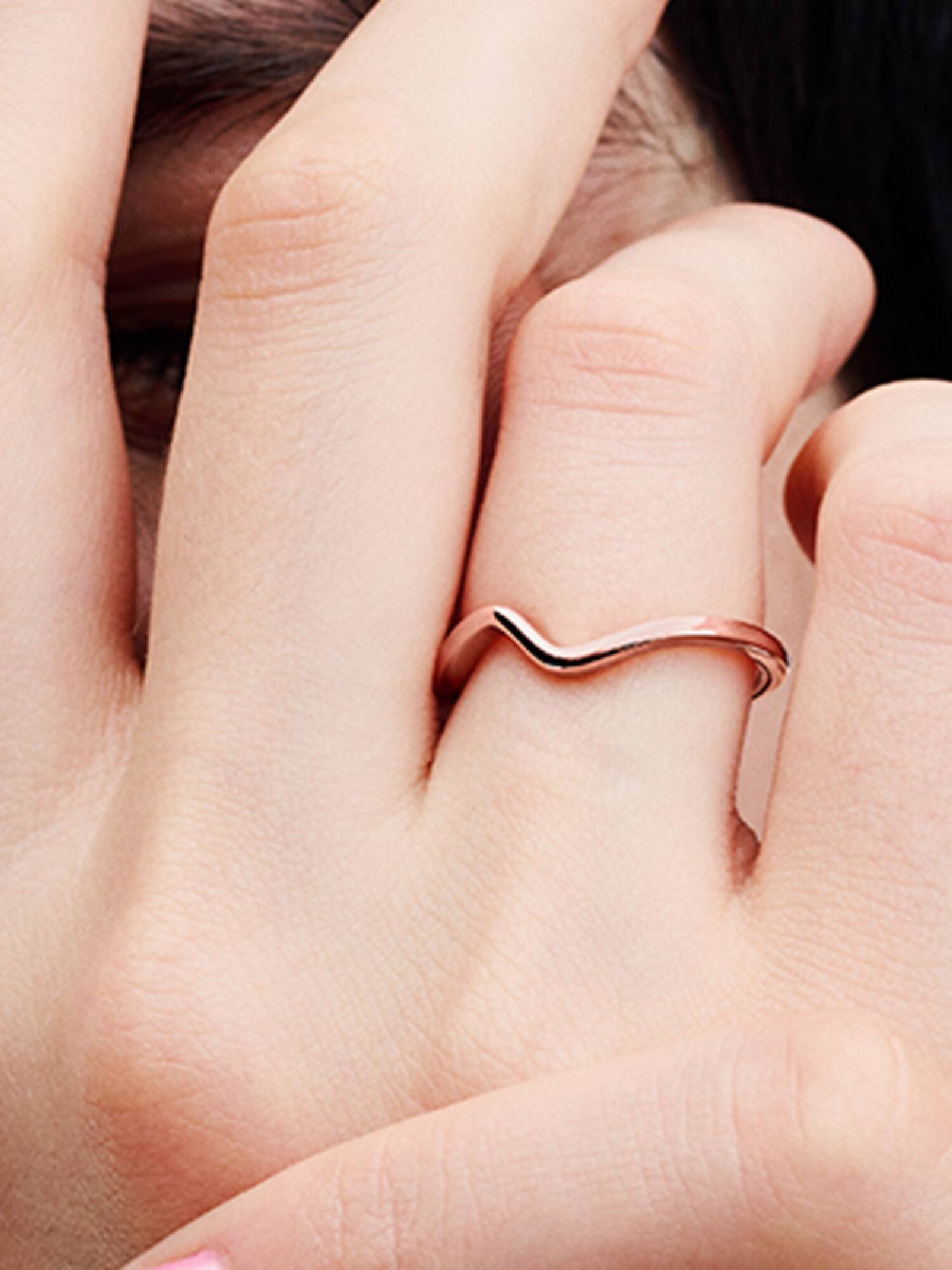 Polert Bølge Ring