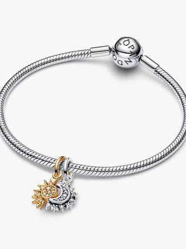 Delbar Sol og Måne Hengende Charm