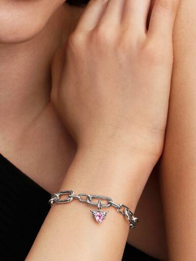 Hjerte med Vinger Mini Hengende Charm