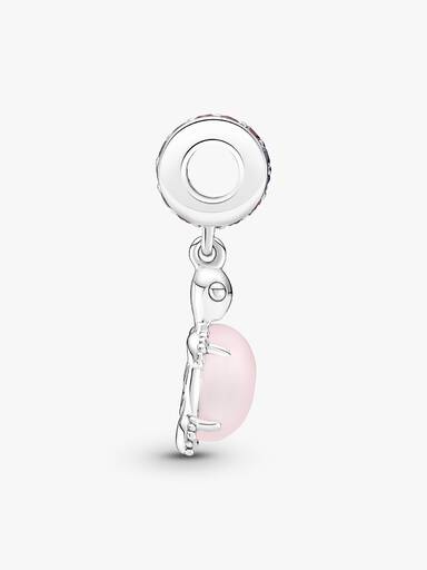 Muranoglass Rosa Havskilpadde Hengende charm