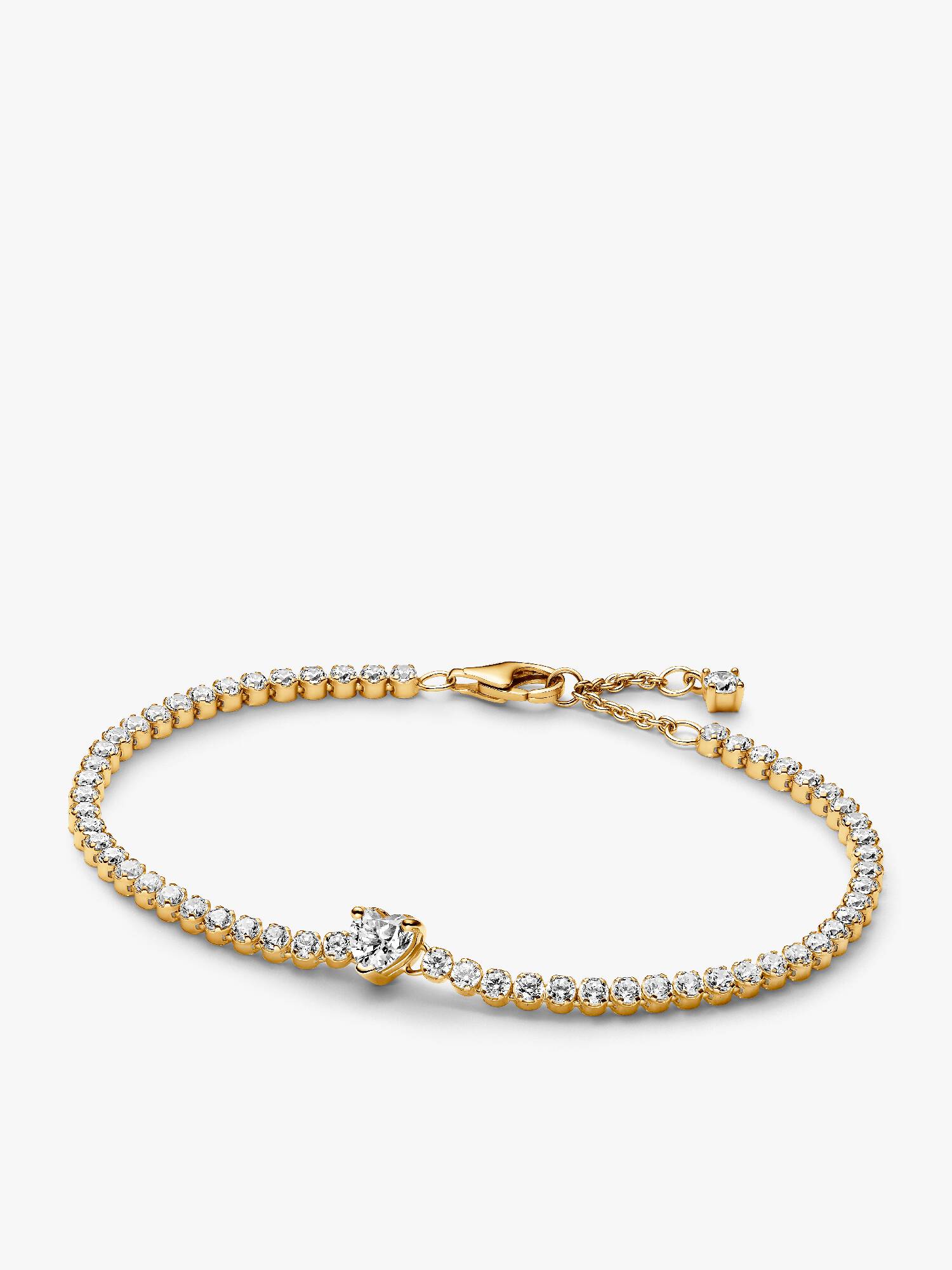 Funklende Hjerte Tennisarmbånd