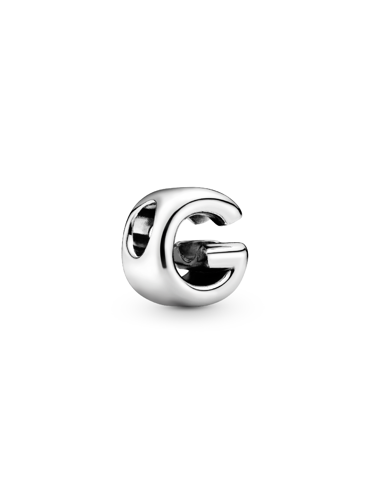 Letter G silver charm