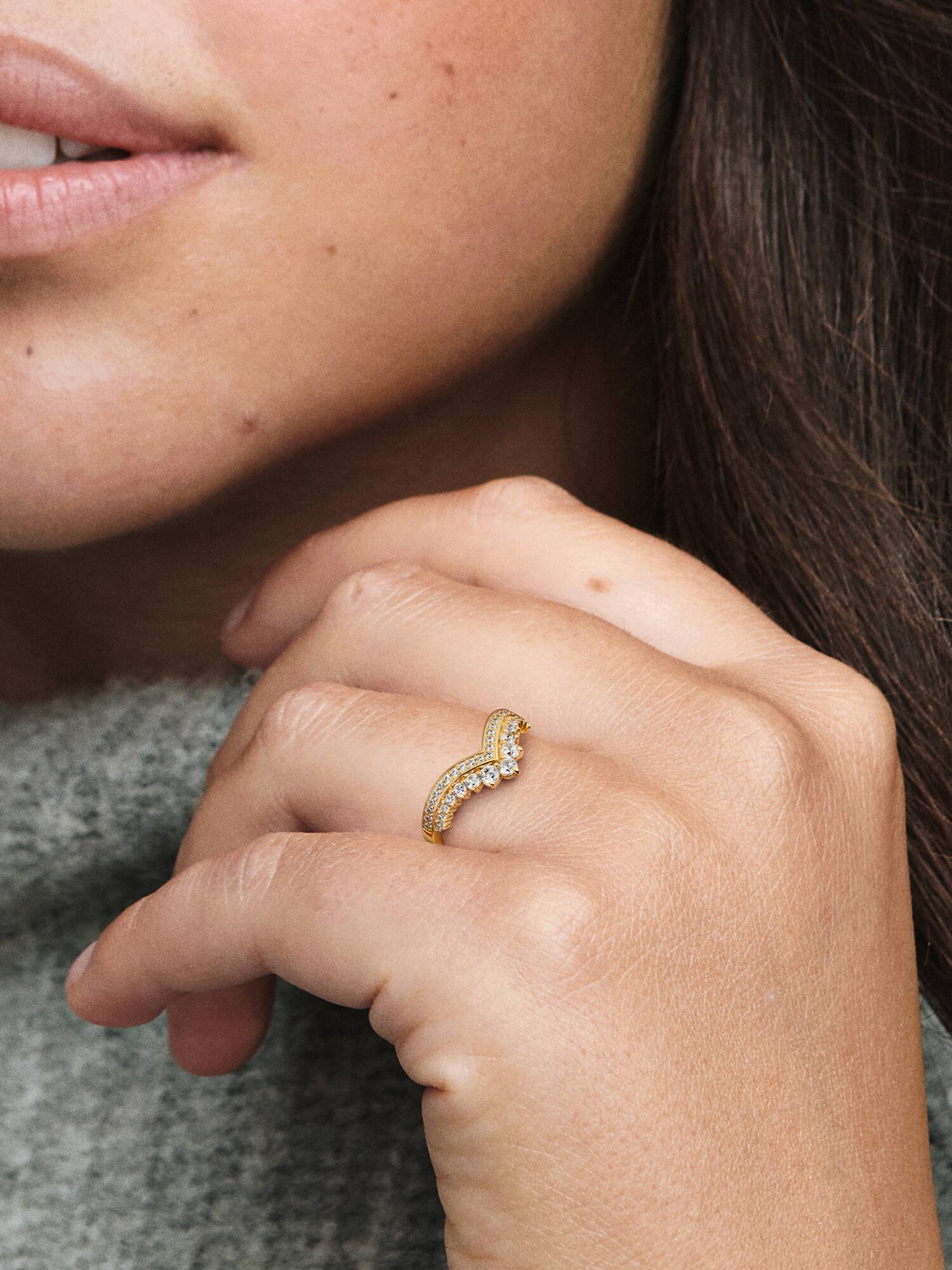 Wishbone Tiara Ring