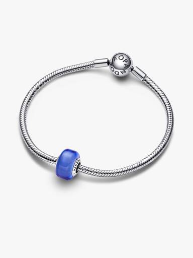 Blå Mini Muranoglass Charm