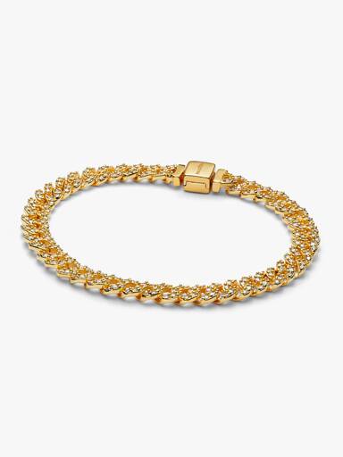 Pavé Cubansk Kjede Armbånd