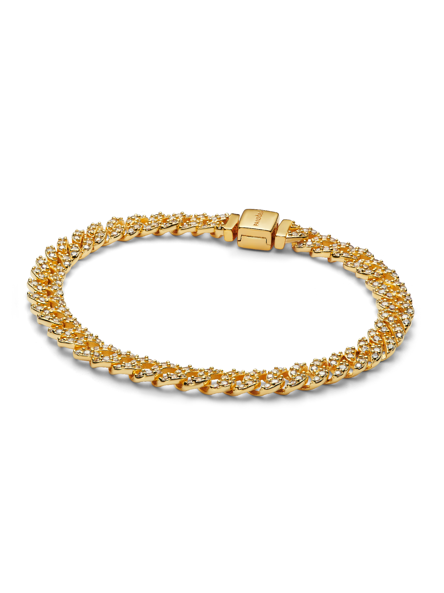 Pavé Cubansk Kjede Armbånd