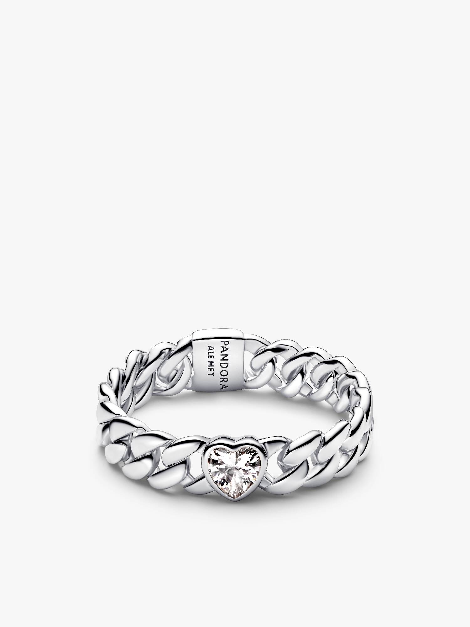 Hjerte Kubansk Kjede Ring