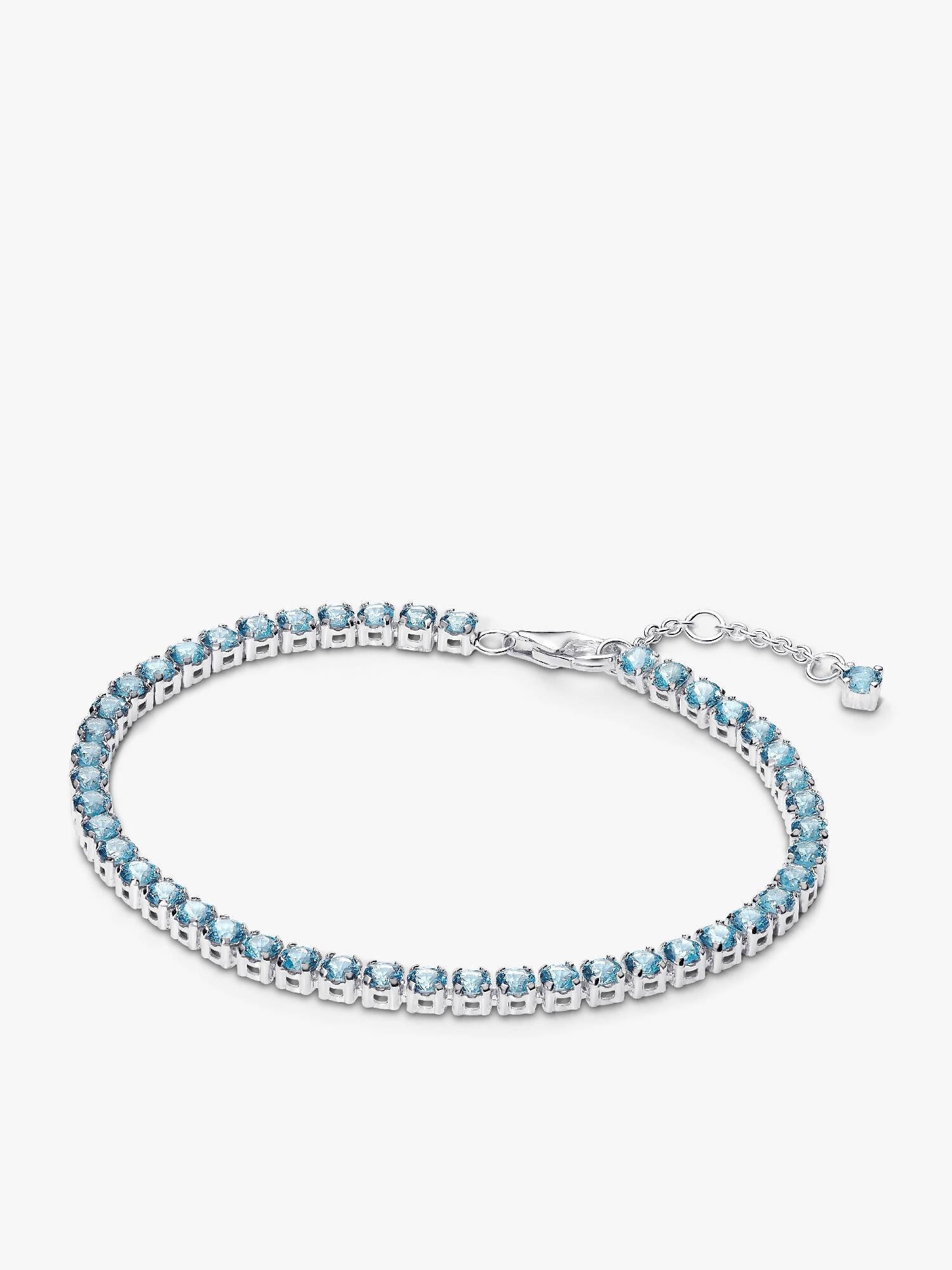 Funklende Lys Blått Tennisarmbånd