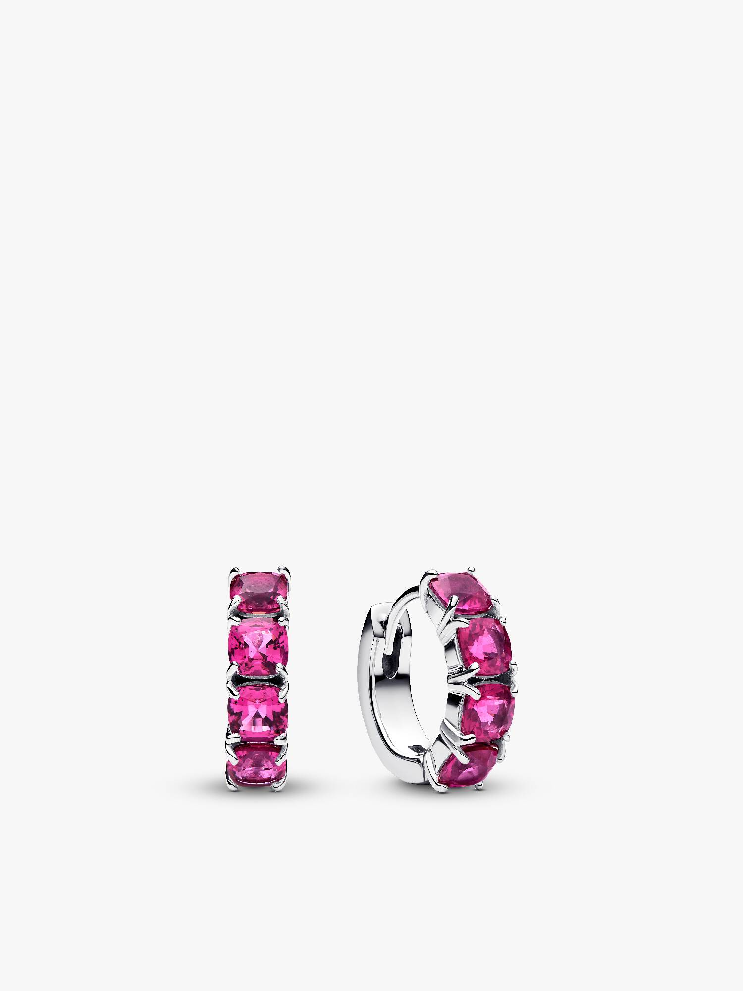 Pink Hoop Øreringer