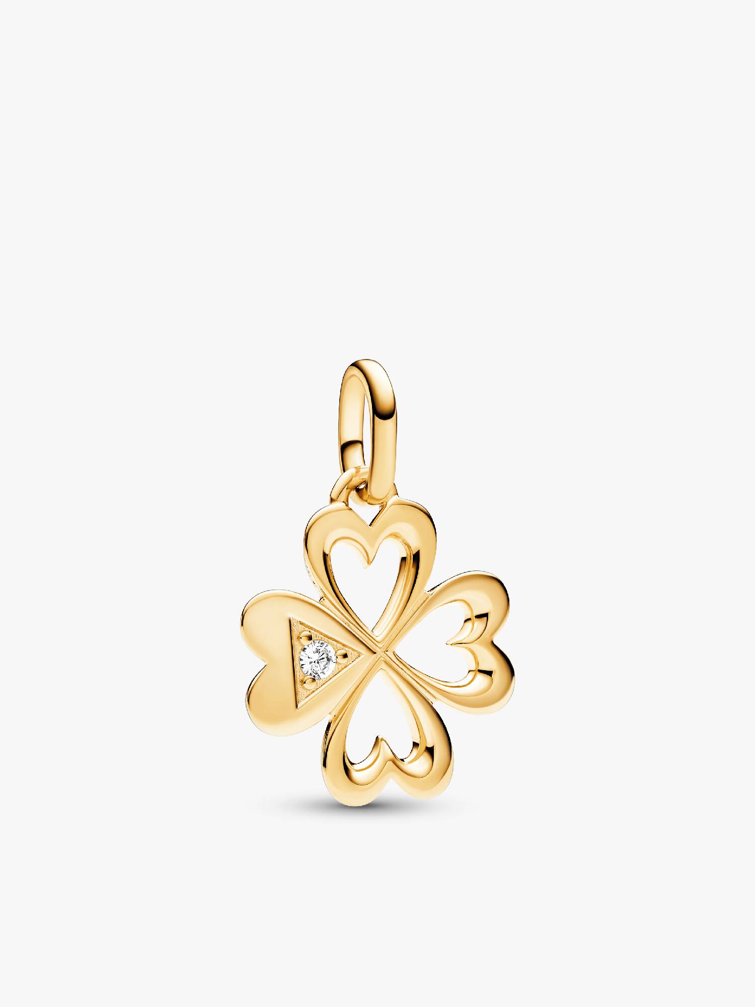 Pandora ME Hjerte Firkløver Flat Charm