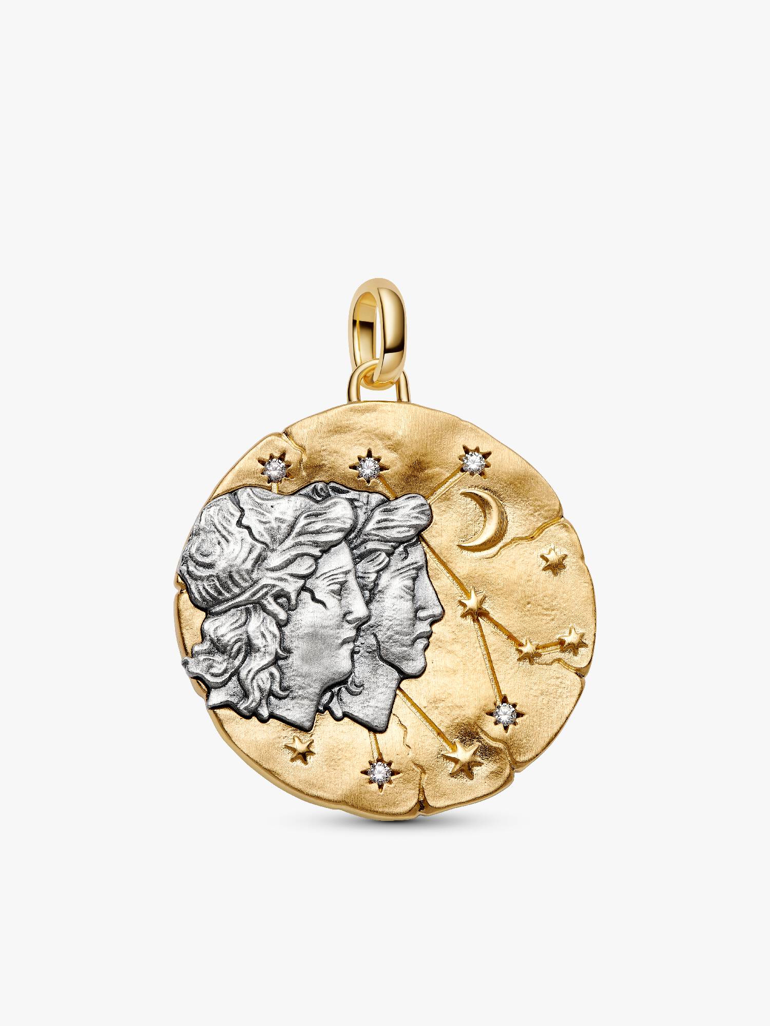 Stjernetegnet Tvillingene Oversized Medaljong Charm