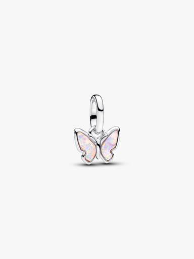 Pink Sommerfugl Mini Hengende Charm