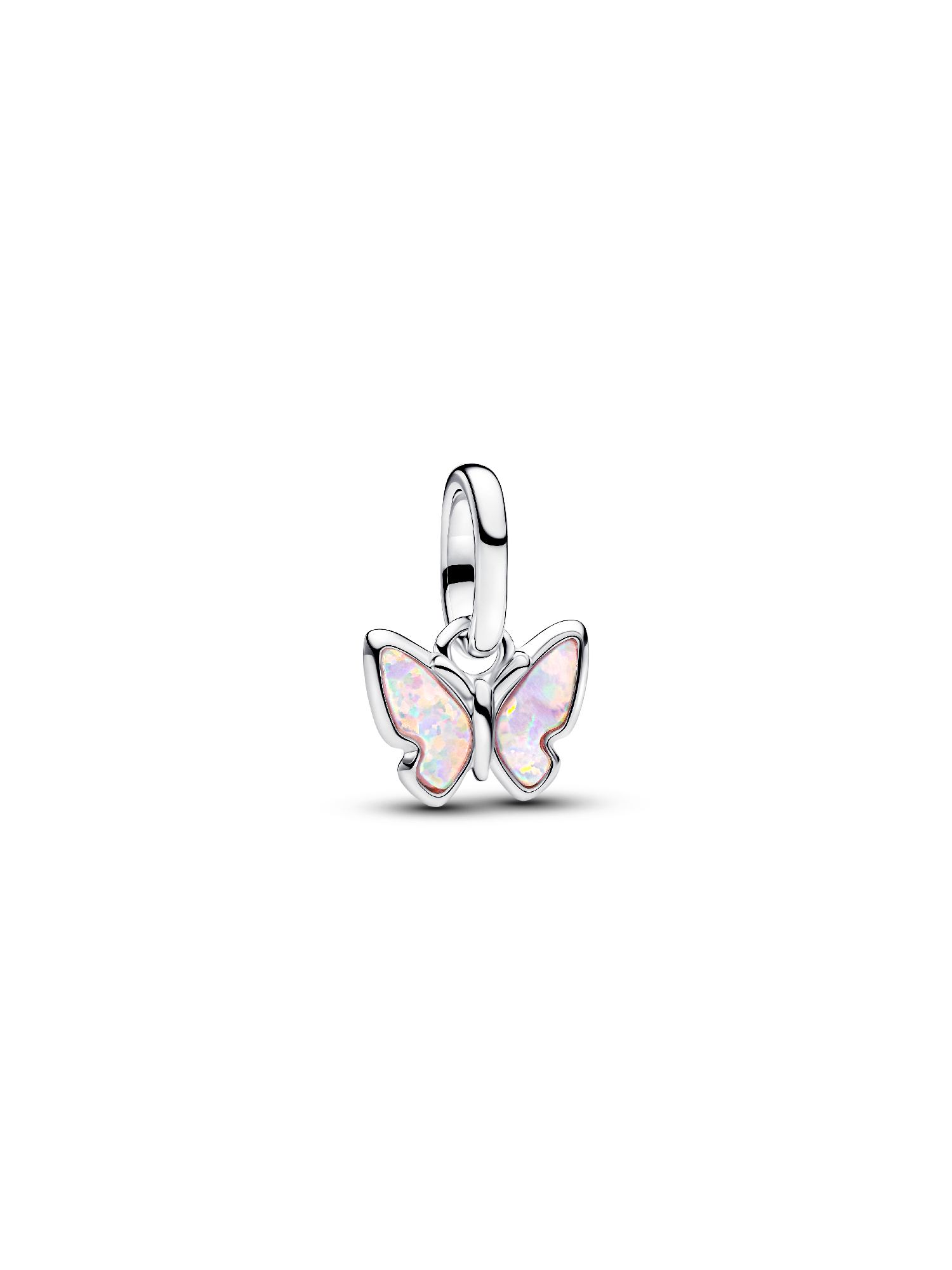 Pink Sommerfugl Mini Hengende Charm 
