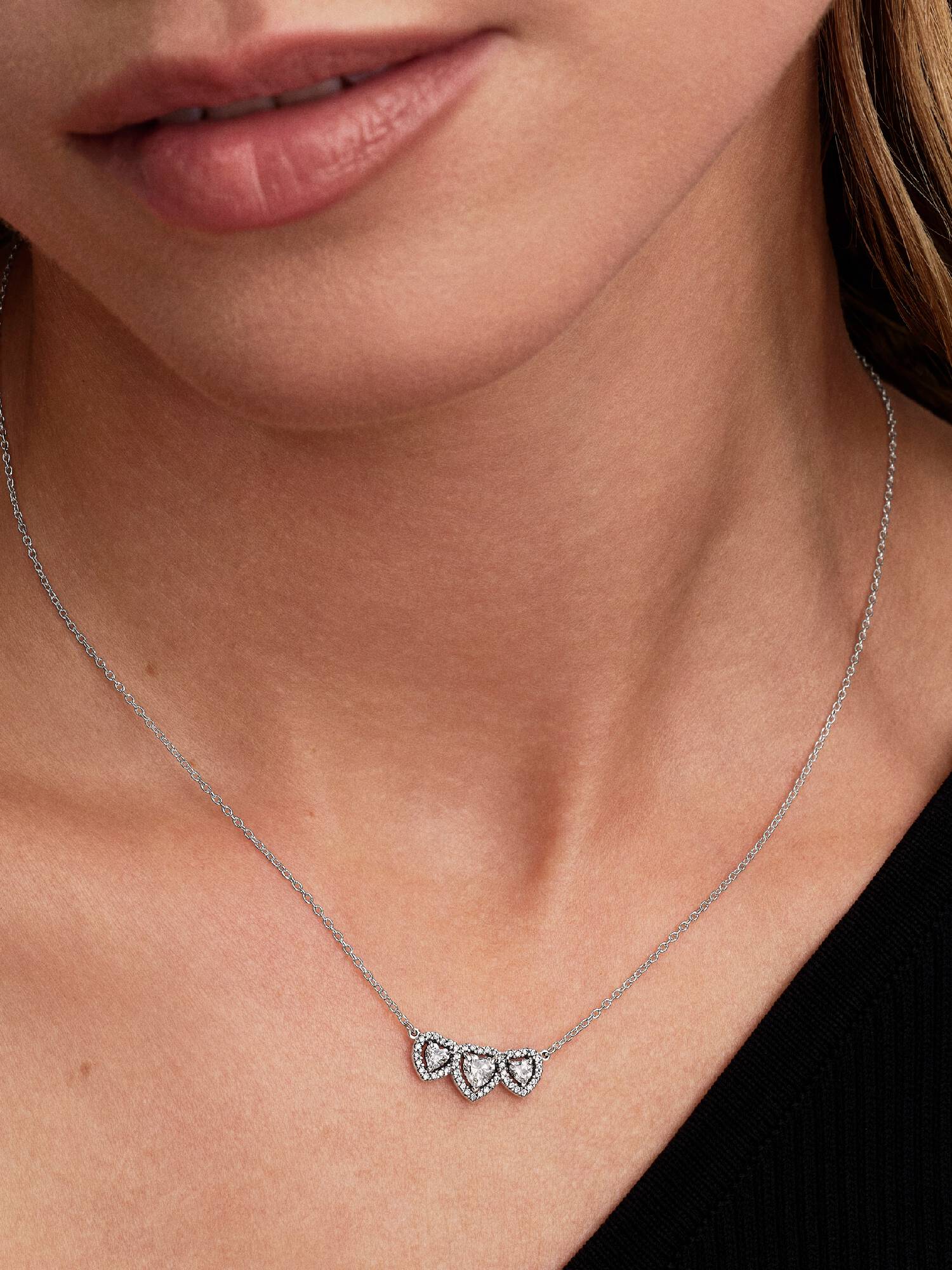 Halo Hjerte Triologi Collier Halskjede