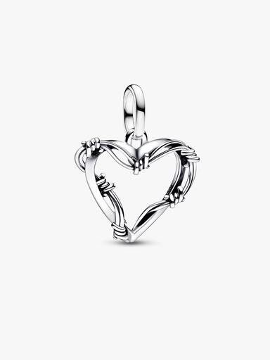 Trådhjerte Medaljong Charm