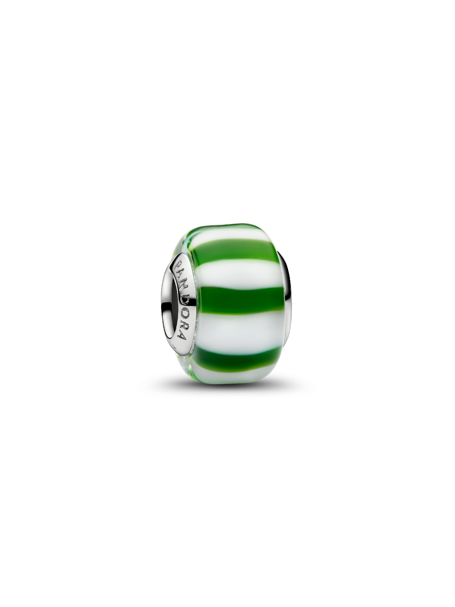 Grønn Sukkertøystokk Muranoglass Charm 