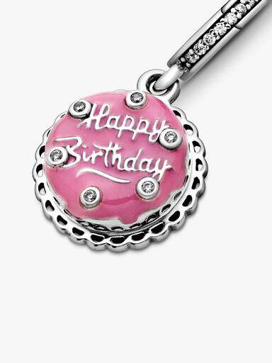 Rosa fødselsdagskake Hengende Charm