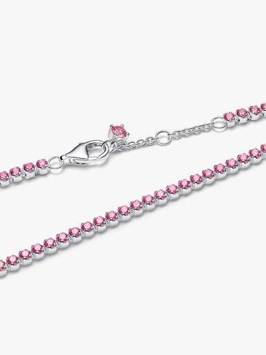 Rosa Lite Tennisarmbånd