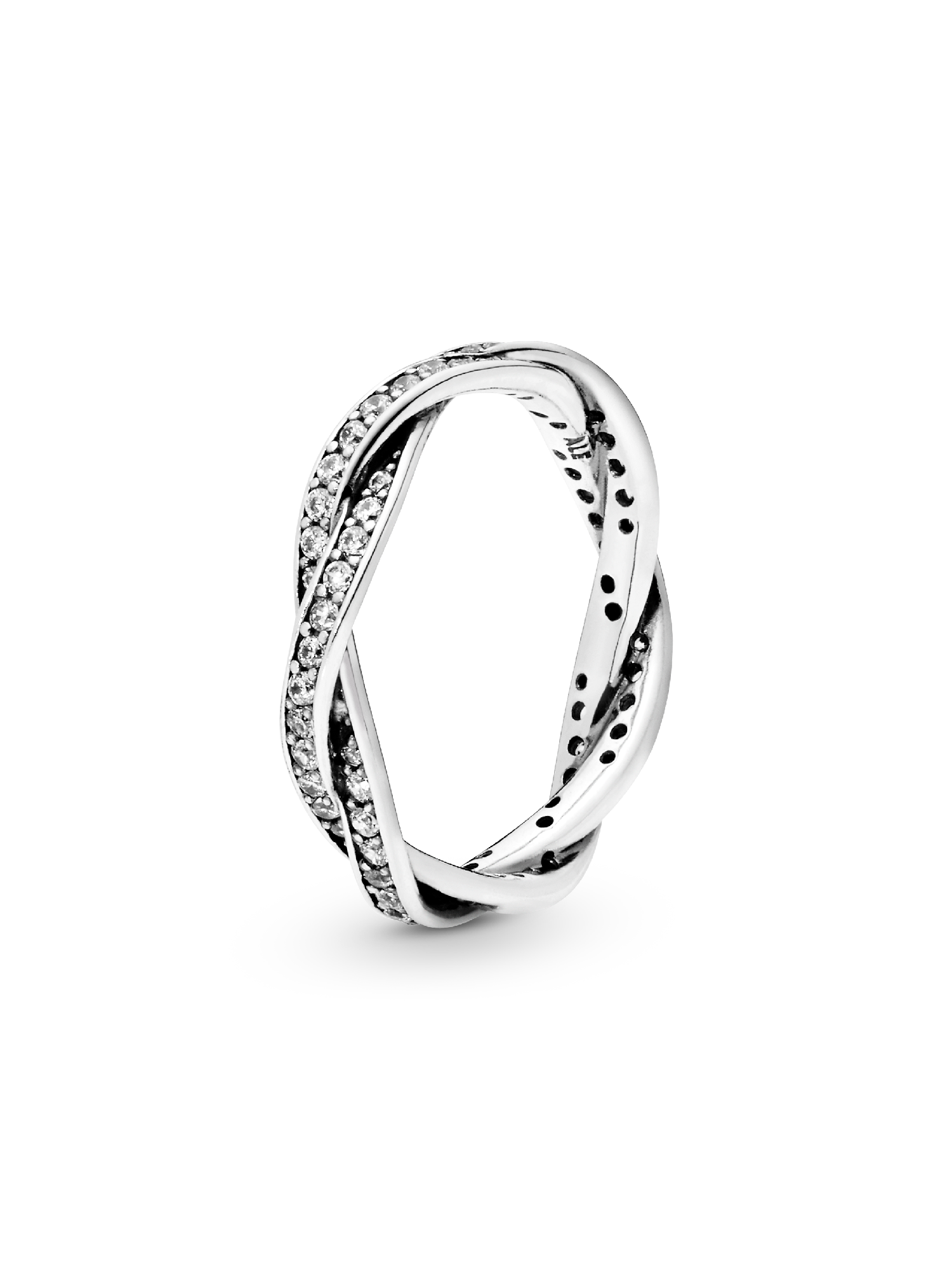 Funklende Vridde Linjer Ring
