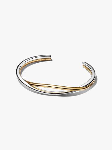 Sammenflettet Tofarget Åpent Bangle