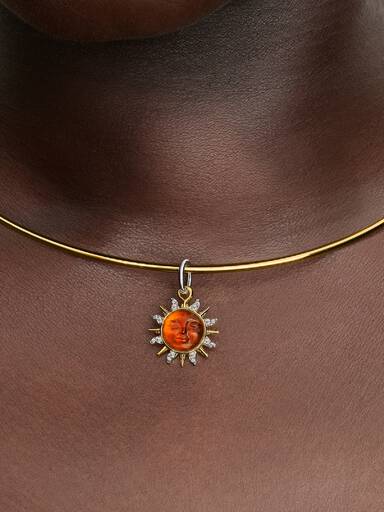 Virvlende Sol Tofarget Hengende Charm