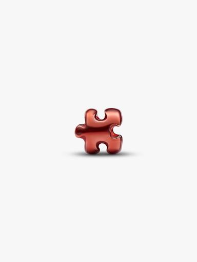 Oransje Puslespillbit Mini Charm