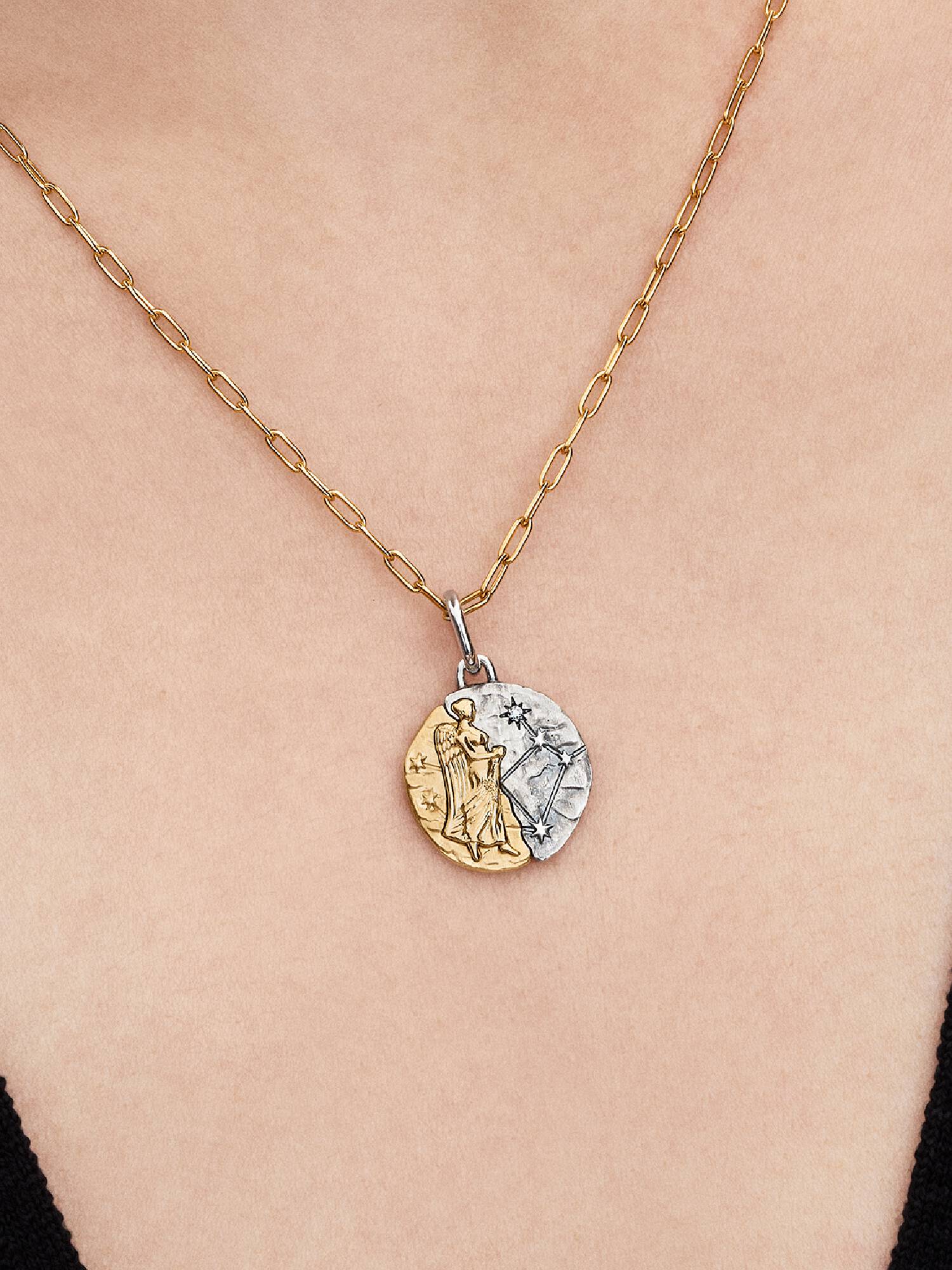 Stjernetegnet Jomfruen Medaljong Charm