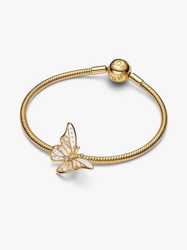 Overdimensjonert Sommerfugl Openwork Charm