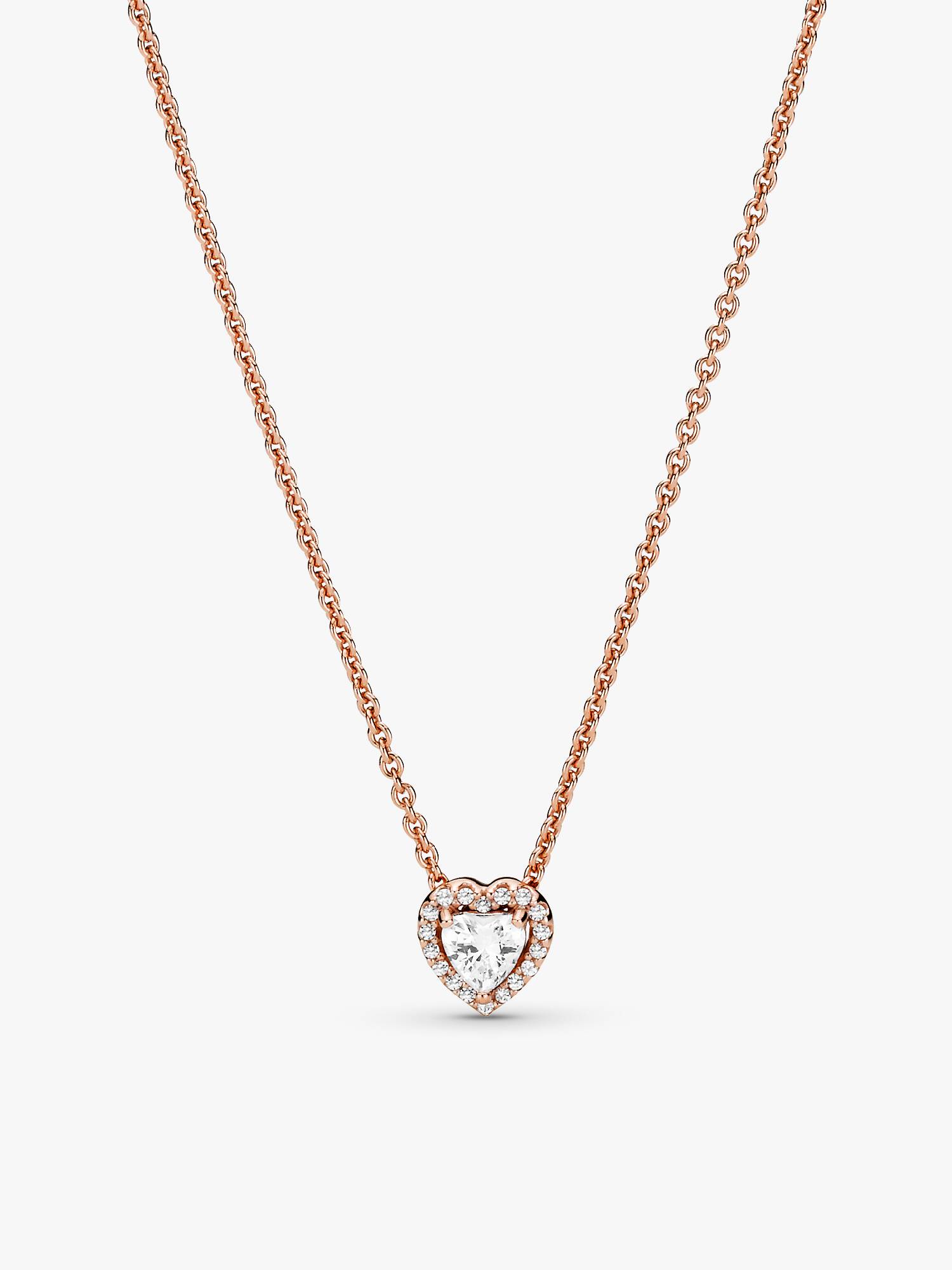 Funklende Hjerte Collier Halskjede